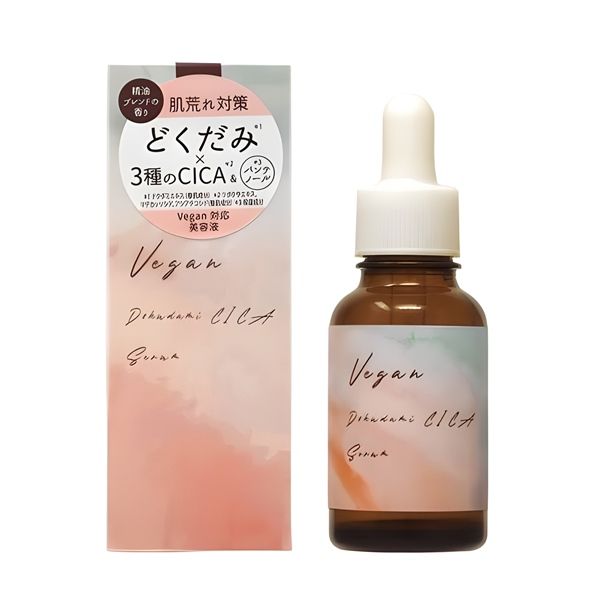  Serum Chiết Xuất Thuần Thực Vật - YUGA Vegan Dokudami CICA Serum (30ml) 海外限定ユーガヴィーガンドクダミシカセラム 30ML 