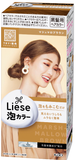  Thuốc nhuộm dạng bọt màu nâu sáng Liese Foam Marshmallow Brown (108ml) 花王 リーゼ プリティア 泡カラー マシュマロブラウン 