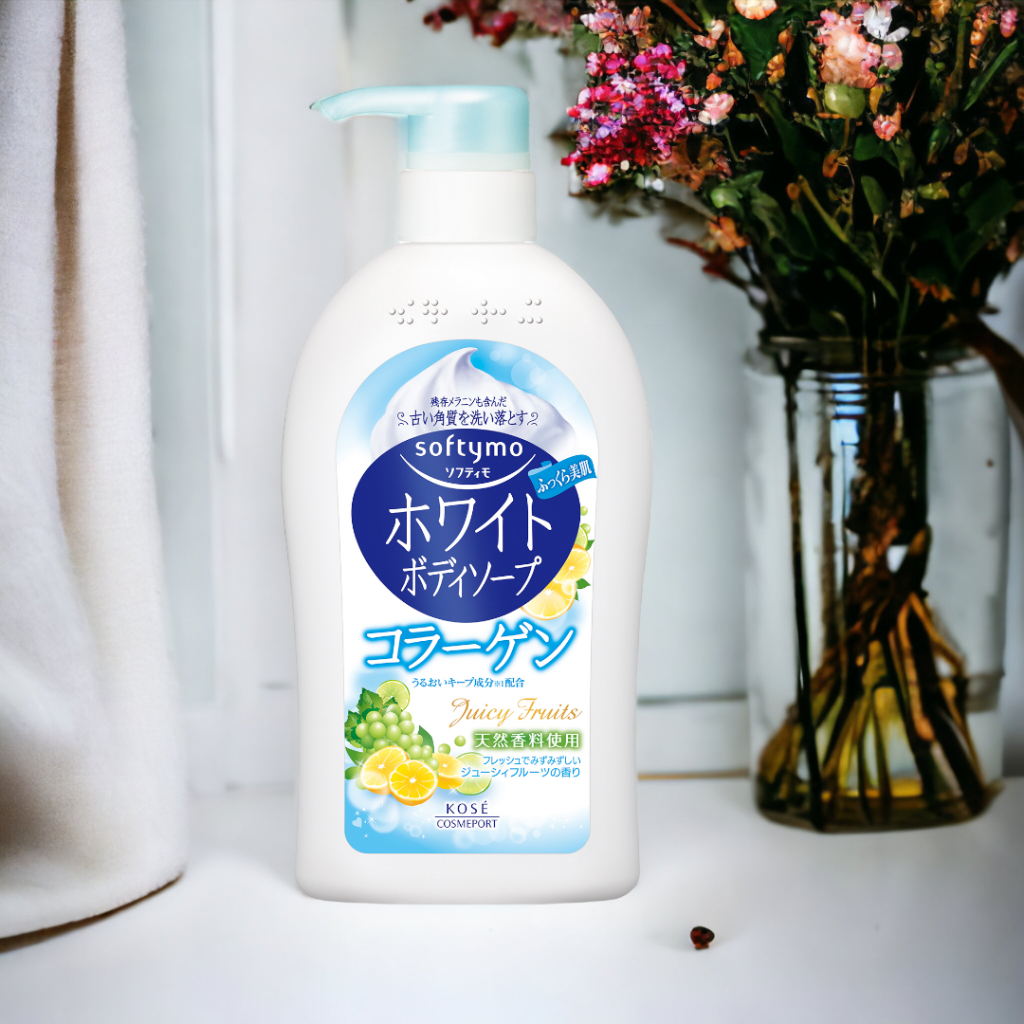  Sữa tắm dưỡng trắng da (600ml) SOFTYMO WHITE BODY SOAP COLLAGEN コーセー ソフティモ ホワイト ボディソープ コラーゲン 