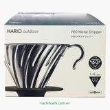  Phễu pha cà phê Hario kim loại (O-VDM-02-HSV) ハリオV60メタルドリッパー 