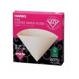  Giấy lọc cà phê Hario 40 cái (V60-VCF-02-40M) HARIO Ｖ６０用ペーパーフィルター 