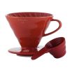  Phễu sứ pha cà phê Hario V60-VDC-02R (Đỏ) Kèm muỗng đo lường HARIO (ハリオ) V60 02 コーヒードリッパー セラミック レッド コーヒードリップ 