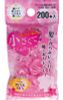  Thun cột tóc màu hồng trong suốt (200 sợi) ヘアゴム 小さく使い易い絡み難い髪ゴム ピンク系 200本入 