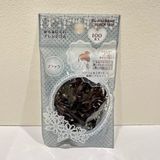  Thun cột tóc màu đen Seiwa Pro (100 sợi) ヘアゴム からみにくいアレンジゴム ブラック 