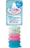  Thun cột tóc lò xo nhiều màu Seiwa Pro (6 cái - 3 màu khác nhau) ヘアゴム スプリングタイプ カラー 