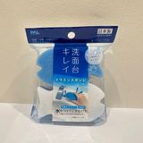  Miếng bọt biển vệ sinh hình cá Melamine Seiwa Pro (2 cái) セイワプロ 洗面台キレイ メラミンスポンジさかな2個 