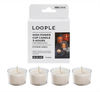  Nến Cắm Trại Cháy Lâu (Gần 3 giờ) Hộp 4 Nến LOOPLE High Power Cup Candle ハイパワーカップキャンドル 
