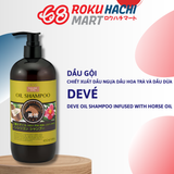  Dầu Gội Deve 3 Loại Dầu Dưỡng Chiết Xuất Dầu Ngựa - Deve Oil Shampoo Infused With Horse Oil (480ml) ディブ ３種のオイルＳＰ本体480ML 