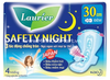  Băng vệ sinh ban đêm siêu chống tràn Laurier Safety Night (30cm x 4 miếng) 