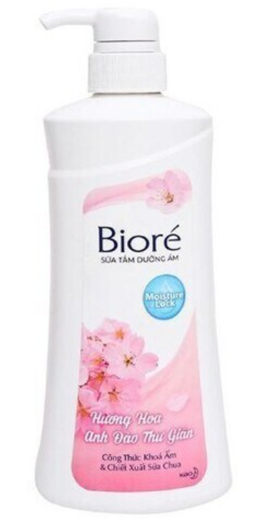  Sữa tắm dưỡng ẩm hương hoa anh đào Biore (530g) 