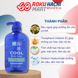  Sữa Tắm Bạc Hà Mát Lạnh Chiết Xuất Dầu Ngựa - Horse Oil Cool Body Soap (600ml) 馬油クールボディソープ600ML 
