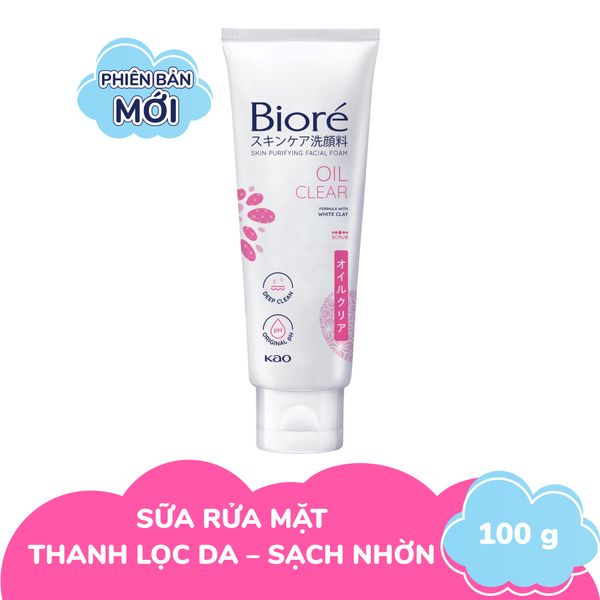 Sữa rửa mặt thanh lọc da sạch nhờn Biore Skin Purifying Facial (100g ...