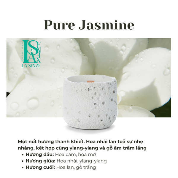  Nến Thơm Nghệ Thuật Moonlit Stone - PURE JASMINE 