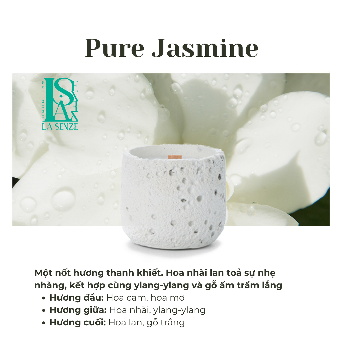  Set Quà Tặng Nến Thơm Nghệ Thuật Moonlit Stone Collection 