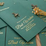  Thiệp Quà Tặng Phong Cách Retro Đính Huy Hiệu Đồng Siêu Chất 