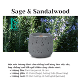  Nến Thơm Nghệ Thuật Moonlit Stone - SAGE & SANDALWOOD 