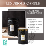  Nến Thơm Tinh Dầu LUXURIOUS COLLECTION - Hủ Pha Lê Vân Nổi Sang Trọng 