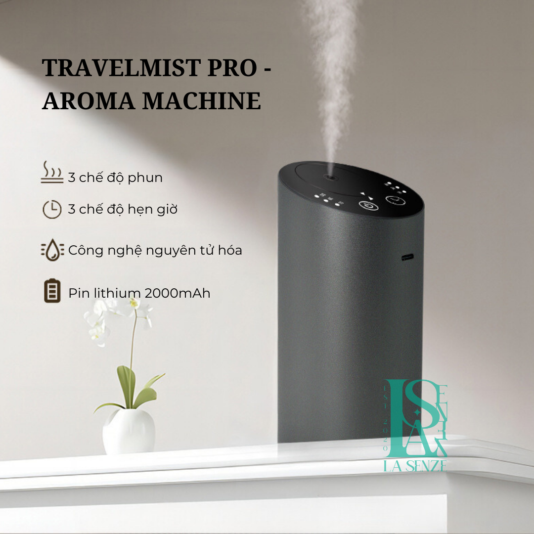  Máy Khuếch Tán Tinh Dầu Chuyên Nghiệp TravelMist Pro 