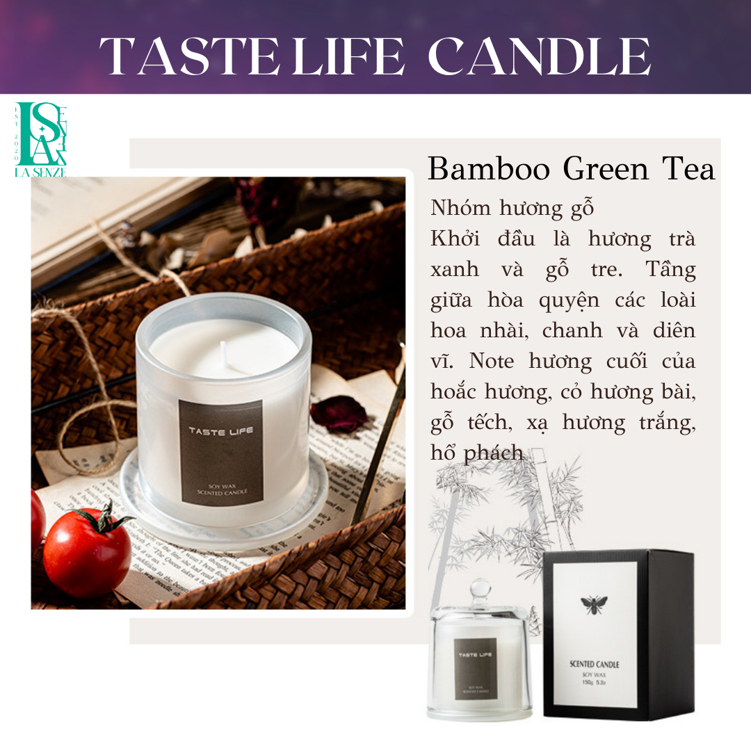  Nến Thơm Tinh Dầu Hũ Pha Lê Cao Cấp Taste Life Home Decoration Set Quà Tặng 