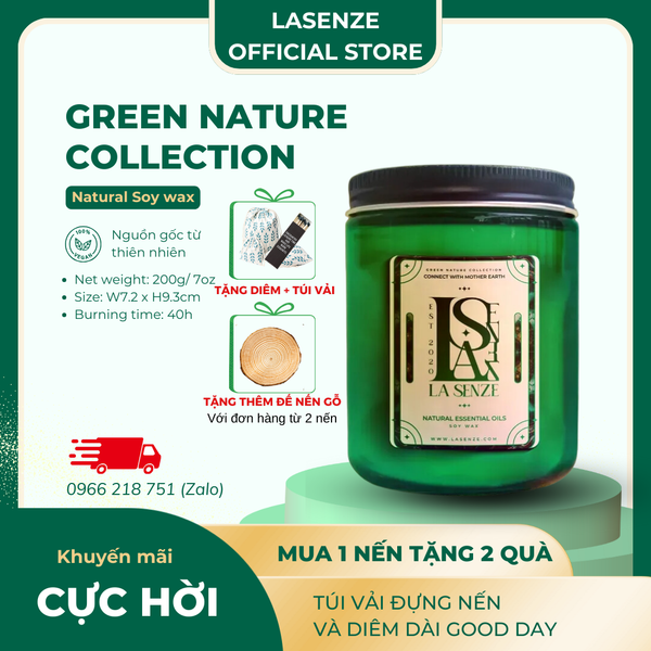  Nến Thơm Tinh Dầu Green Nature Collection - Connect With Mother Earth 