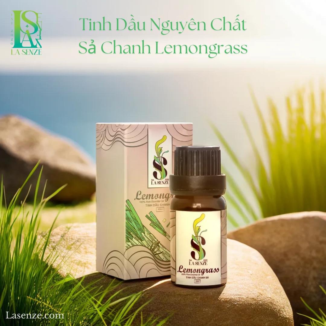  Tinh dầu Sả Chanh (Lemongrass) - Tinh Dầu Đuổi Muỗi - 100% Natural (Hàng Thật Không Pha) 
