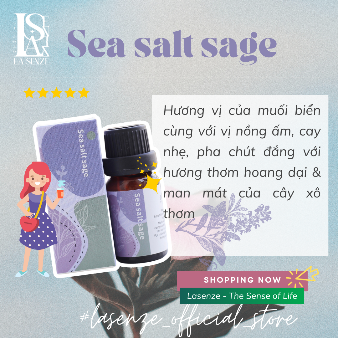  Tinh Dầu Phối Hương Sea Salt & Sage 10ml 