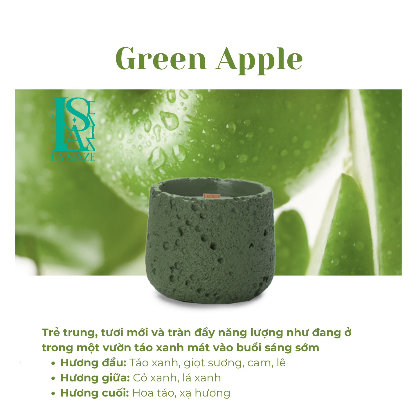  Nến Thơm Nghệ Thuật Moonlit Stone Collection 