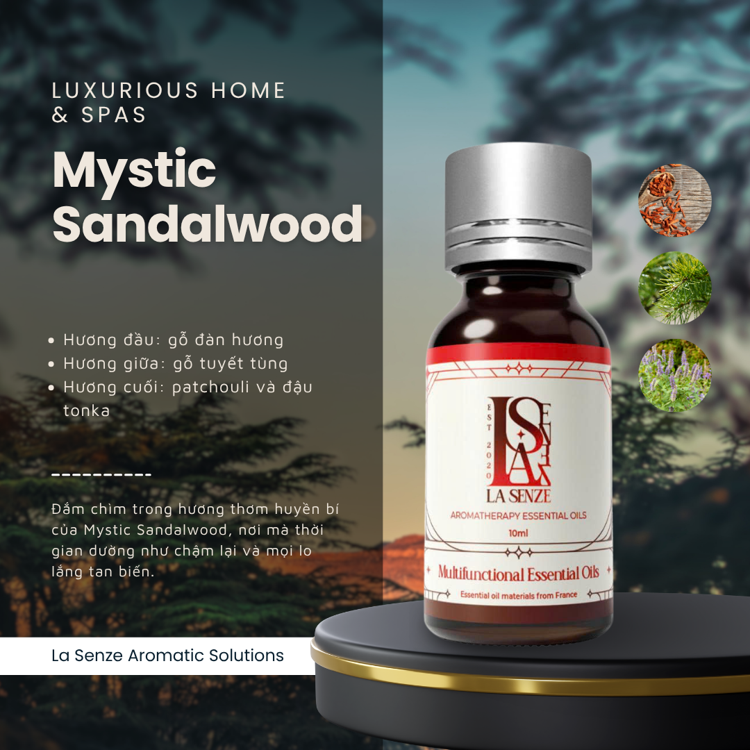  Tinh Dầu Khách Sạn 5 Sao LA SENZE - Mystic Sandalwood 10ml 