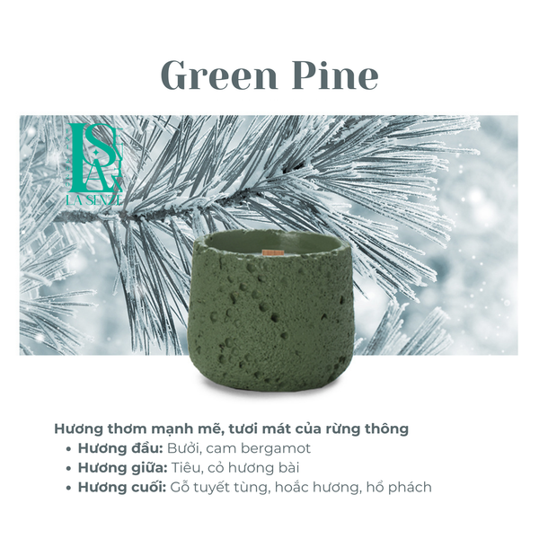  Nến Thơm Nghệ Thuật Moonlit Stone - GREEN PINE 
