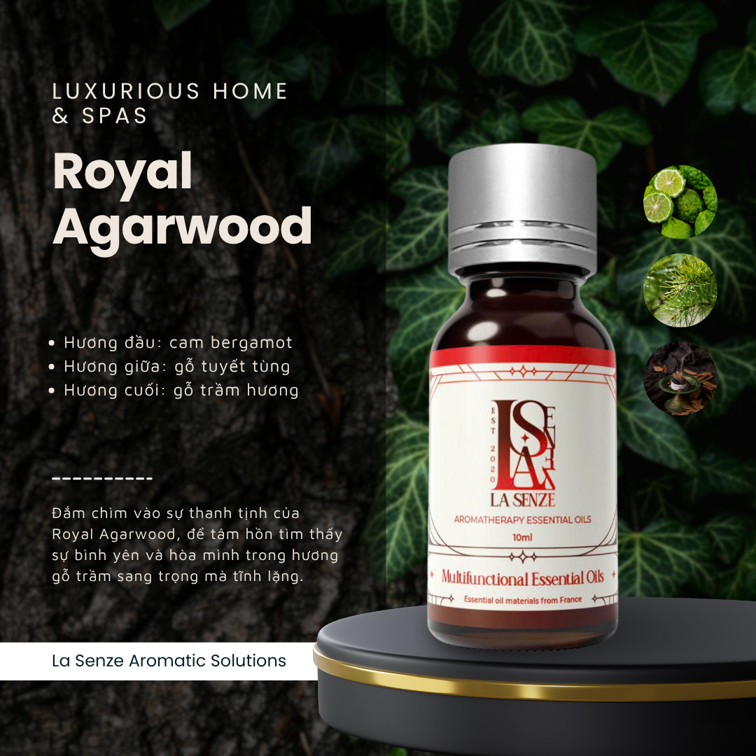  Tinh Dầu Khách Sạn 5 Sao LA SENZE - Royal Agarwood 10ml 