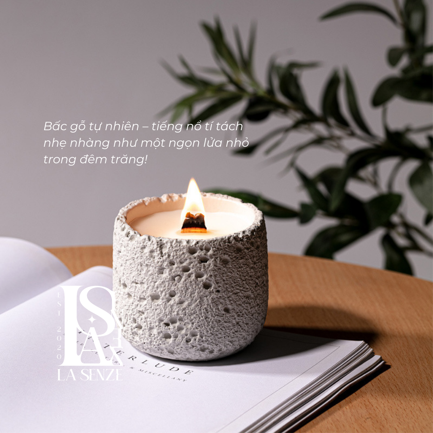  Nến Thơm Nghệ Thuật Moonlit Stone Collection 