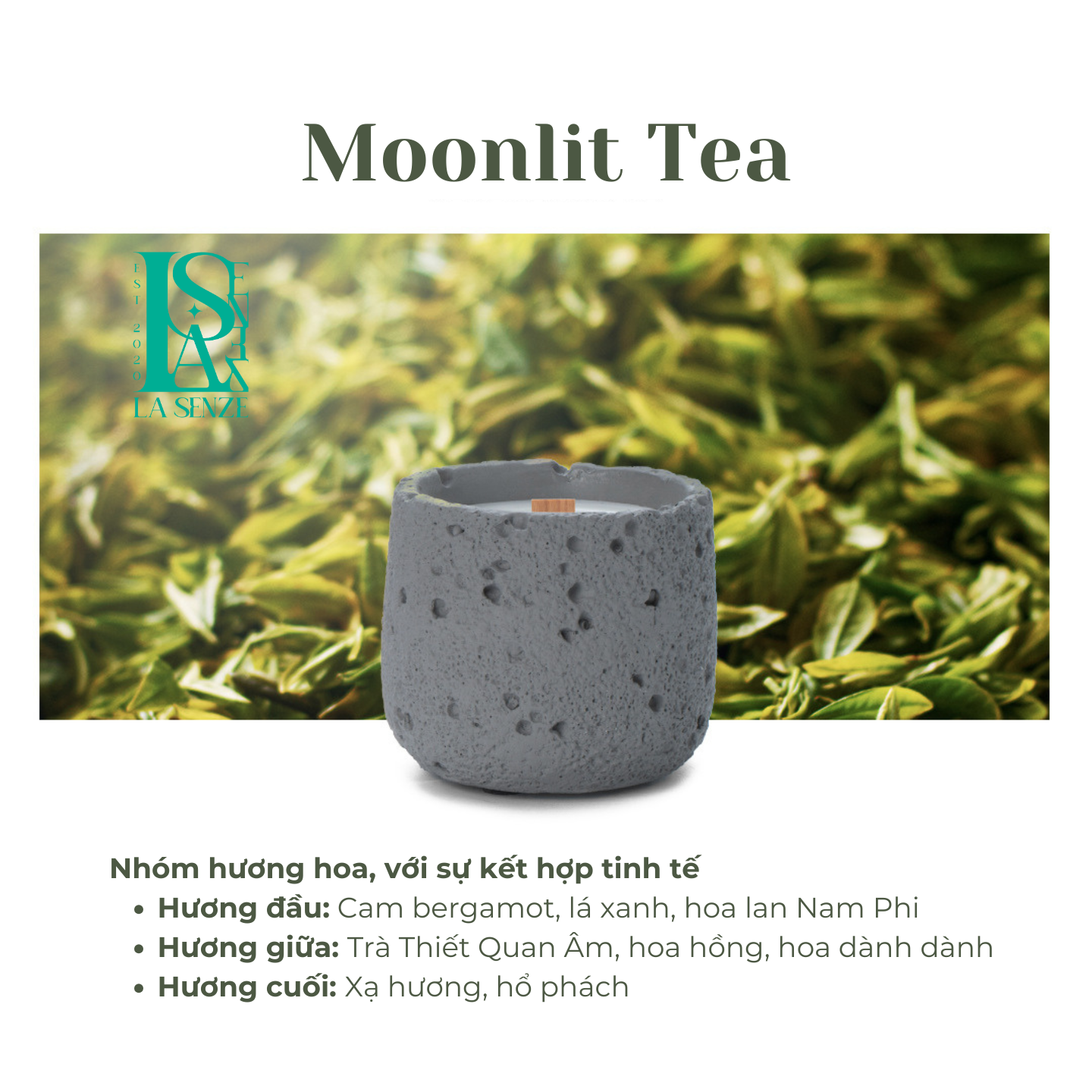  Nến Thơm Nghệ Thuật Moonlit Stone Collection 