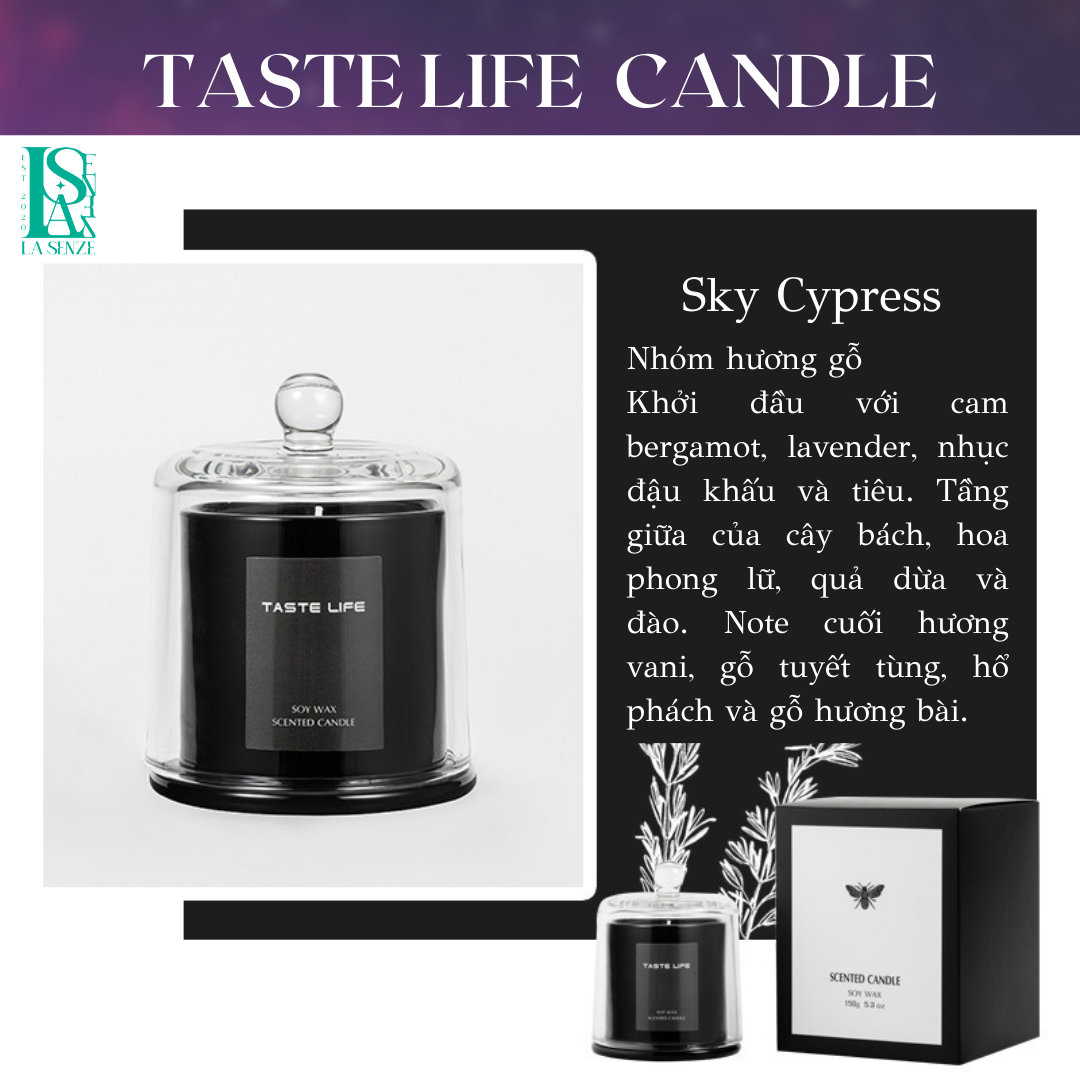  Nến Thơm Tinh Dầu Hũ Pha Lê Cao Cấp Taste Life Home Decoration Set Quà Tặng 