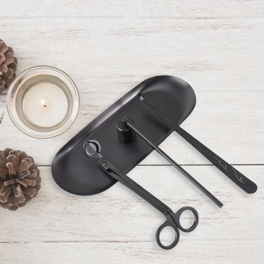  Bộ Phụ Kiện Chăm Sóc Nến Thơm Khều, Chuông, Khay, Kéo Cắt Bấc Cao Cấp 