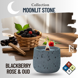  Nến Thơm Nghệ Thuật Moonlit Stone - BLACKBERRY ROSE & OUD 
