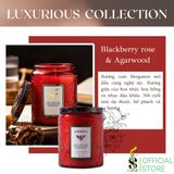  Nến Thơm Tinh Dầu LUXURIOUS COLLECTION - Hủ Pha Lê Vân Nổi Sang Trọng 