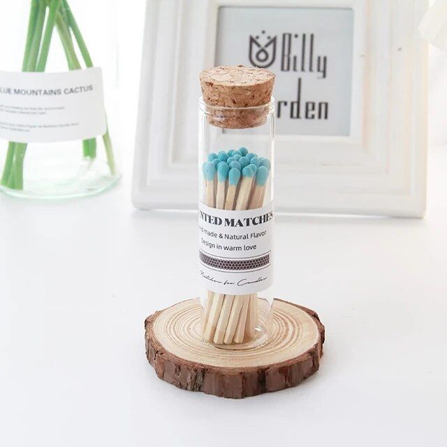  Diêm thắp nến thơm Handmade chuyên dụng que dài nhiều màu 