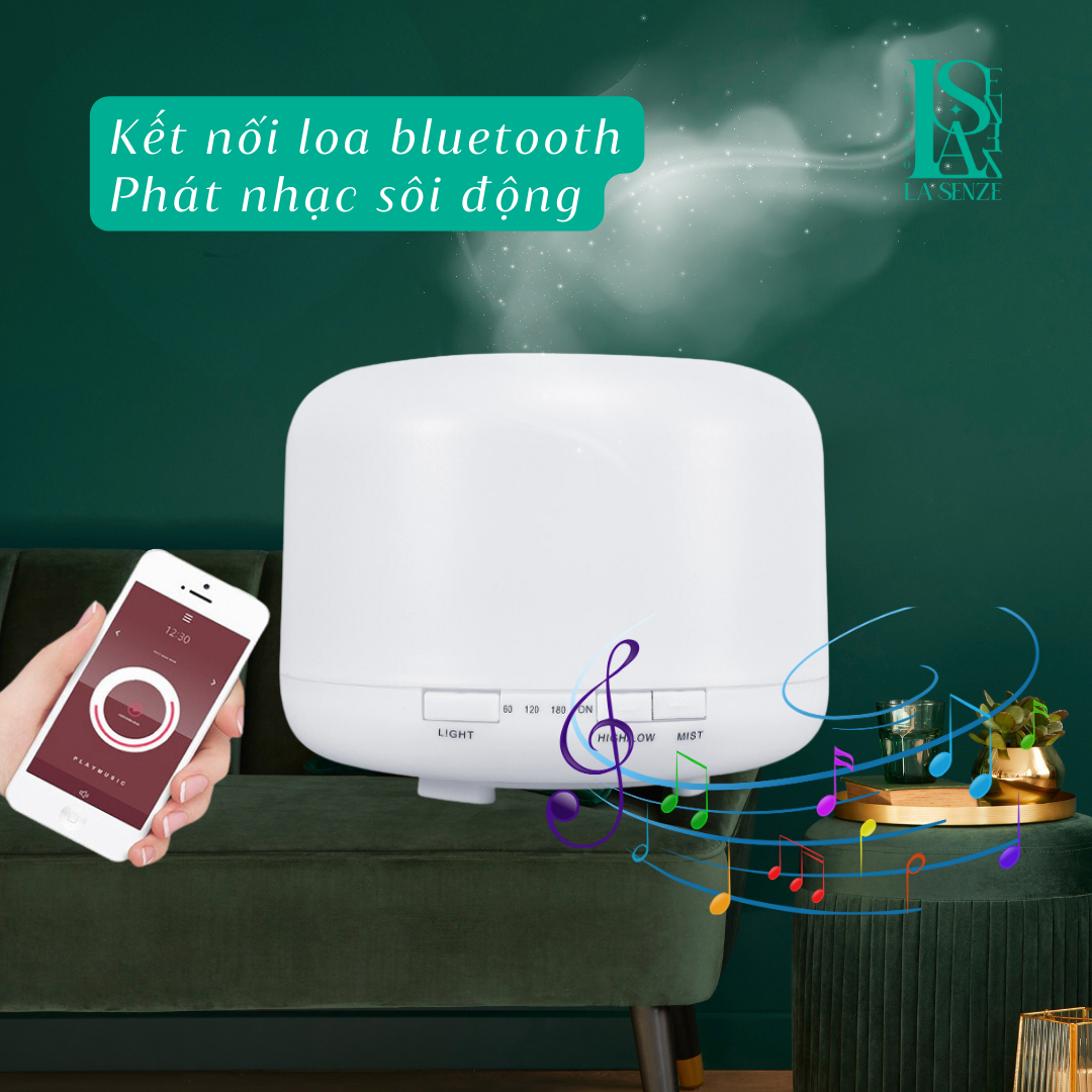  Máy xông tinh dầu Ultrasonic - Bedroom & Living room Aromatherapy Machine 500ml 