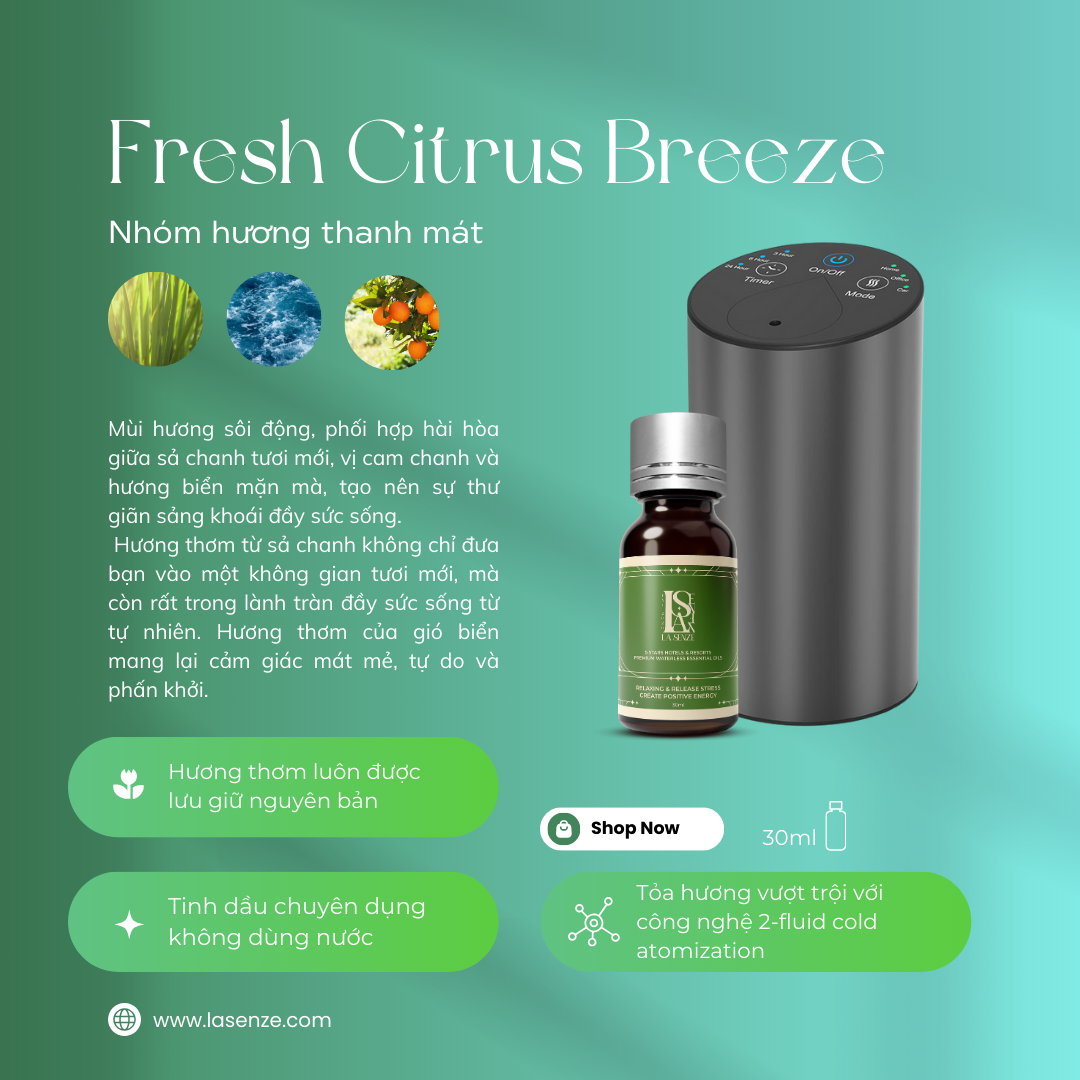  Máy Khuếch Tán Tinh Dầu Ô Tô Xe Hơi Chuyên Nghiệp CAR+ OFFICE+ HOME Không Dùng Nước 