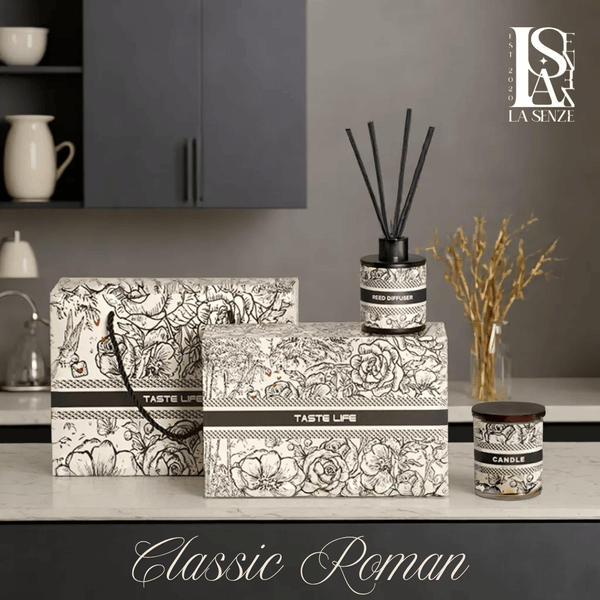  Set Nến Thơm & Tinh Dầu Classic Roman Collection Set Quà Tặng Sang Trọng 