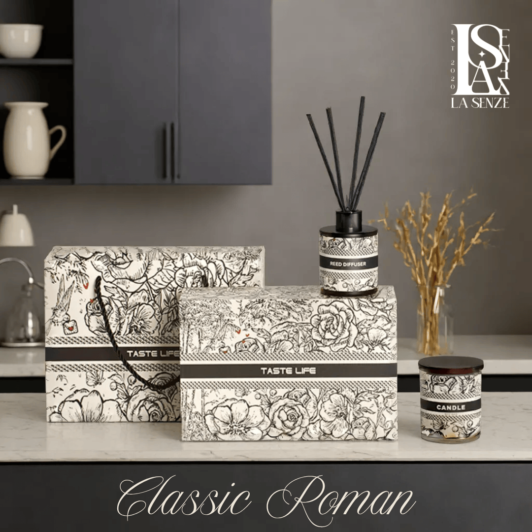  Set Nến Thơm & Tinh Dầu Classic Roman Collection Set Quà Tặng Sang Trọng 