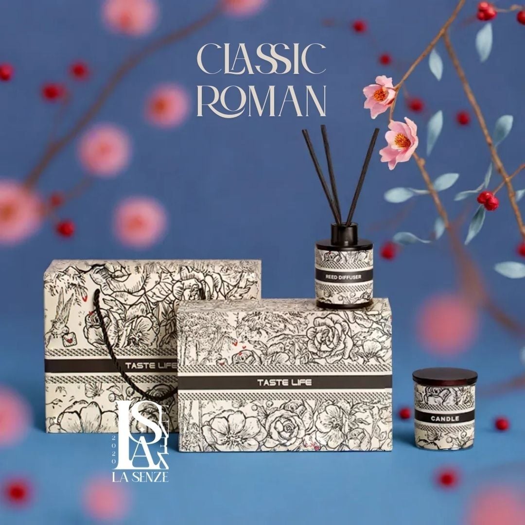  Set Nến Thơm & Tinh Dầu Classic Roman Collection Set Quà Tặng Sang Trọng 