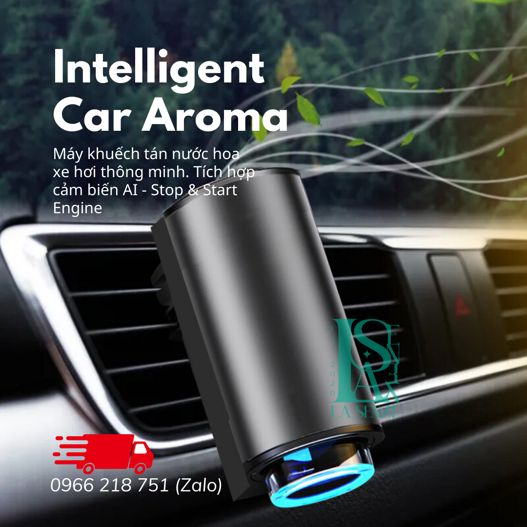  Máy Phun Tinh Dầu Ô Tô Xe Hơi Thông Minh Intelligent Car Aroma - Start & Stop Engine 