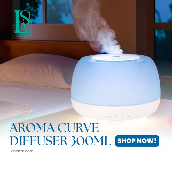  Máy Khuếch Tán Xông Tinh Dầu Aroma Curve Diffuser Ultrasonic 300ml 