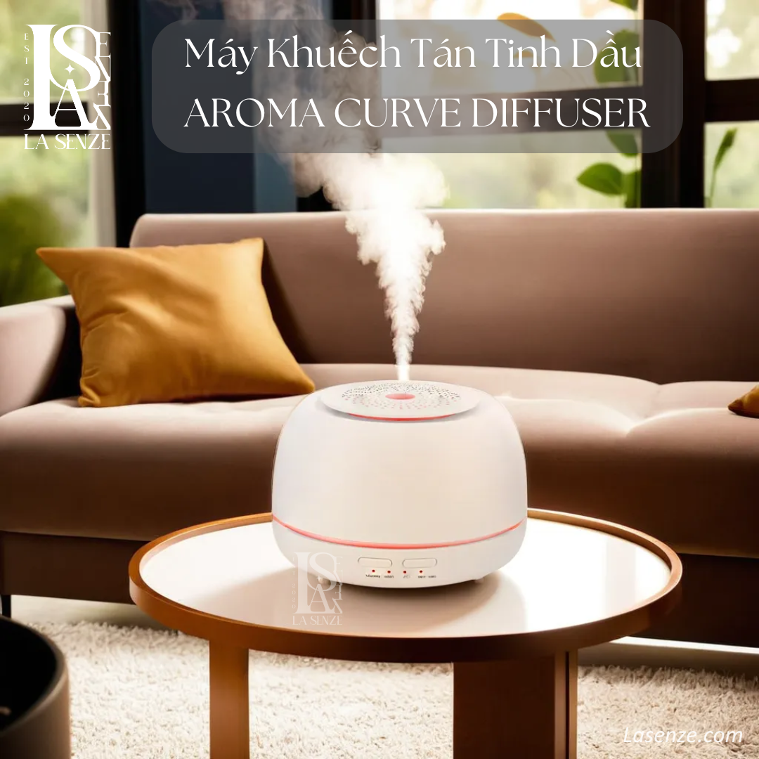  Máy Khuếch Tán Xông Tinh Dầu Aroma Curve Diffuser Ultrasonic 300ml 