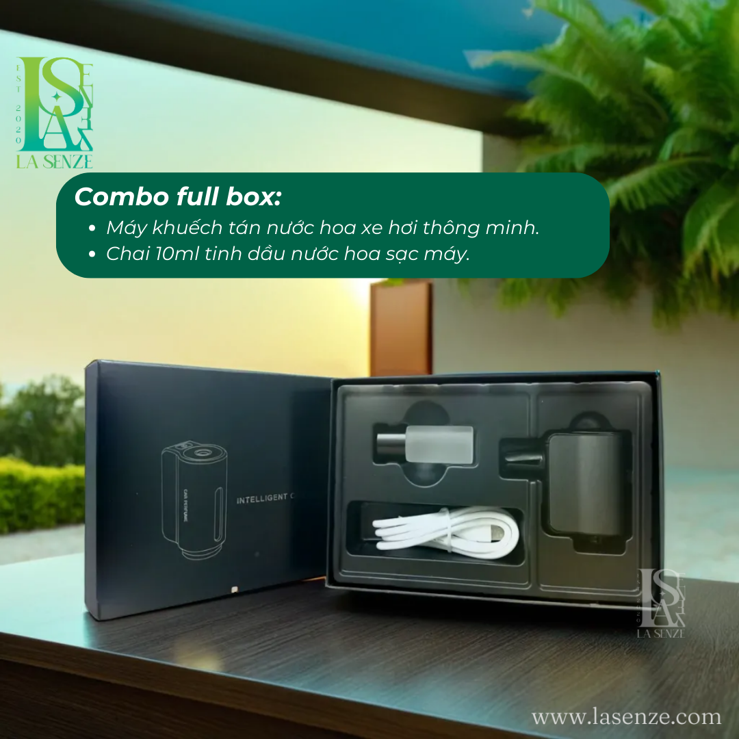  Máy Phun Tinh Dầu Ô Tô Xe Hơi Thông Minh Intelligent Car Aroma - Start & Stop Engine 