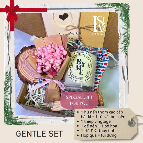  Set Nến Thơm Quà Tặng White Bliss Candle - GENTLE SET 