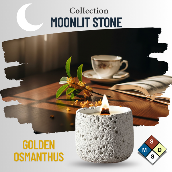  Nến Thơm Nghệ Thuật Moonlit Stone - GOLDEN OSMANTHUS 