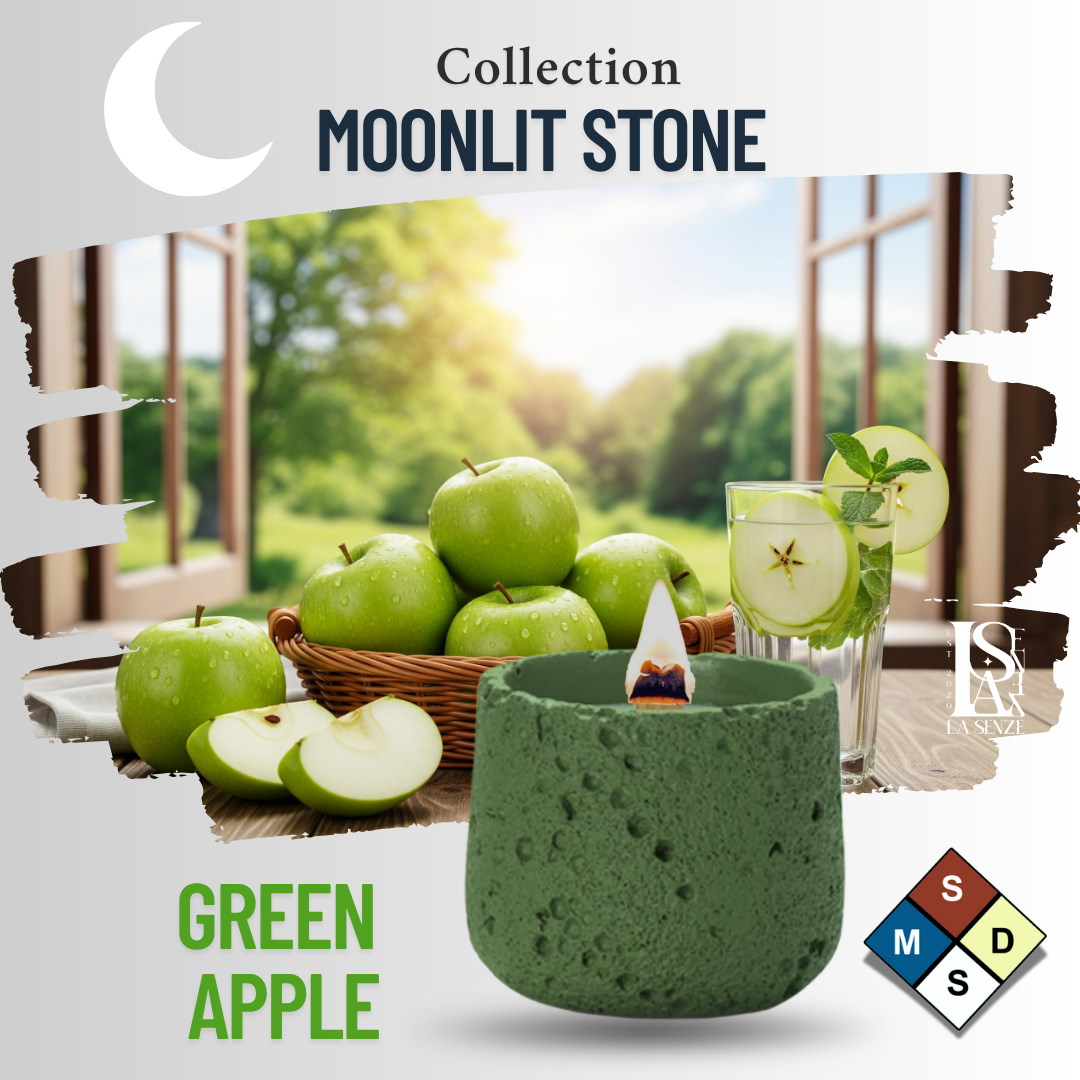 Nến Thơm Nghệ Thuật Moonlit Stone - GREEN APPLE 