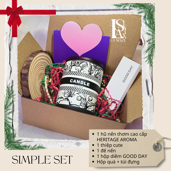  Set Quà Tặng Nến Thơm Heritage Aroma Candle - SIMPLE SET 